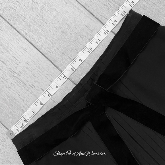 Tory Burch silk pleated skirt with velvet tie belt *shop@iamwarrior - Picture 5 of 10